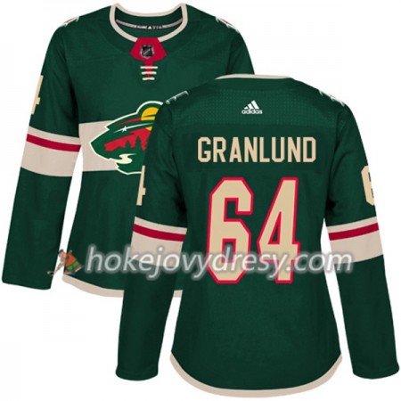 Dámské Hokejový Dres Minnesota Wild Mikael Granlund 64 Adidas 2017-2018 Zelená Authentic